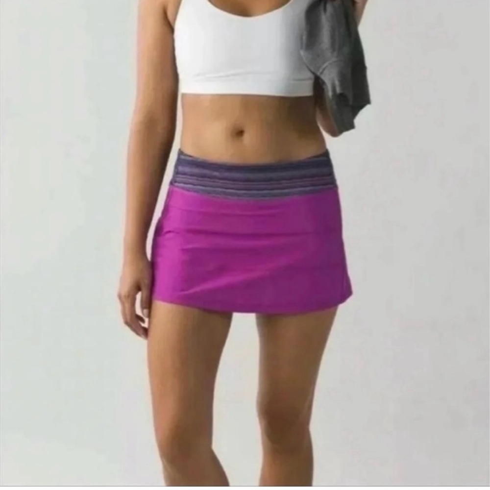 Lululemon Pace Rival Women's pink Fuchsia Skirt US 6 tennis gym golf